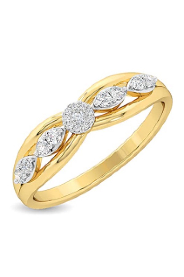 Gold Diamond Ring for Woman